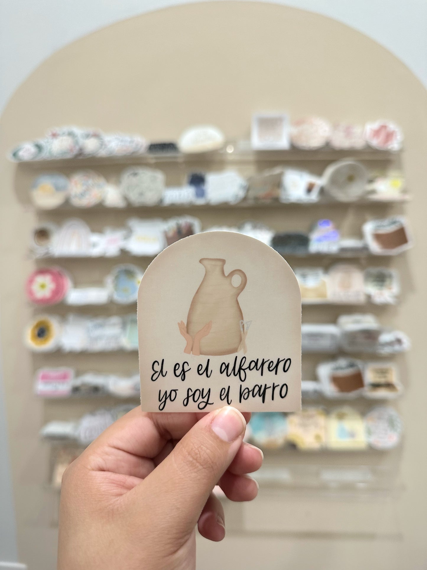 Pegatina El Es El Alfarero | 2.7"x3"