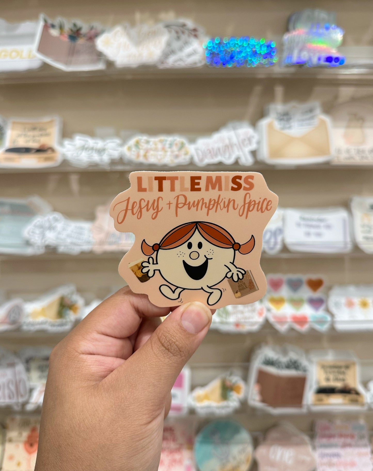 Die Cut Little Miss Pumpkin Spice Sticker | 3.0"x2.6"