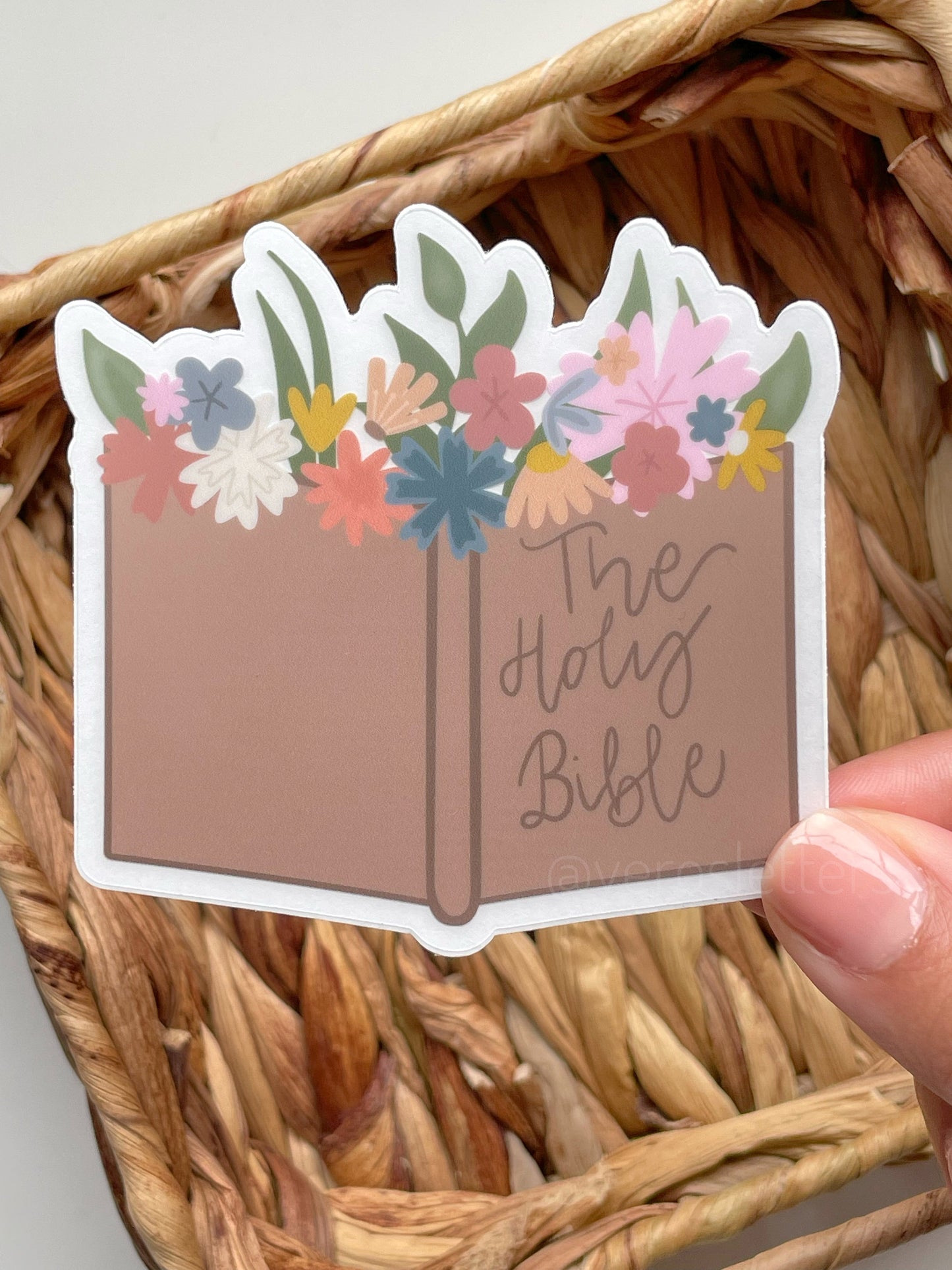Clear The Holy Bible Sticker | 3" x 2.9"