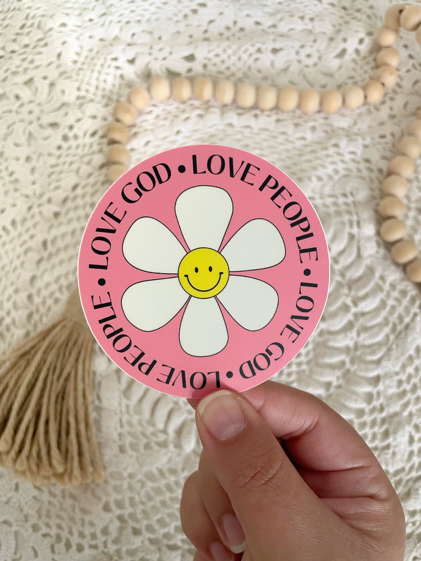 Die Cut Love God Sticker | 2.9"x3"