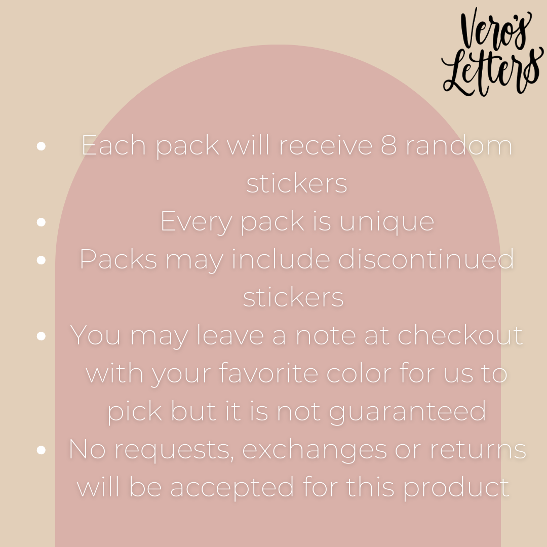 Mystery Sticker Pack | 8, 16, or 32 pack