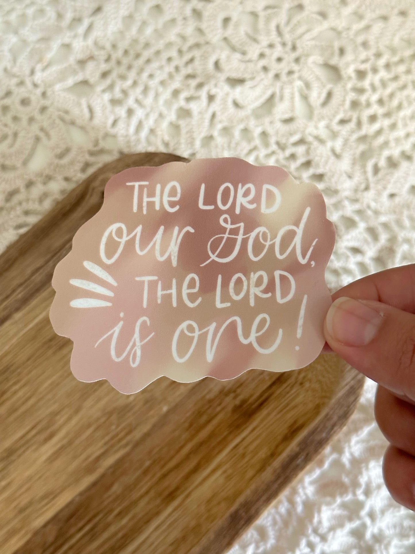 Die Cut Our God Is One Sticker | 3"x2.69"