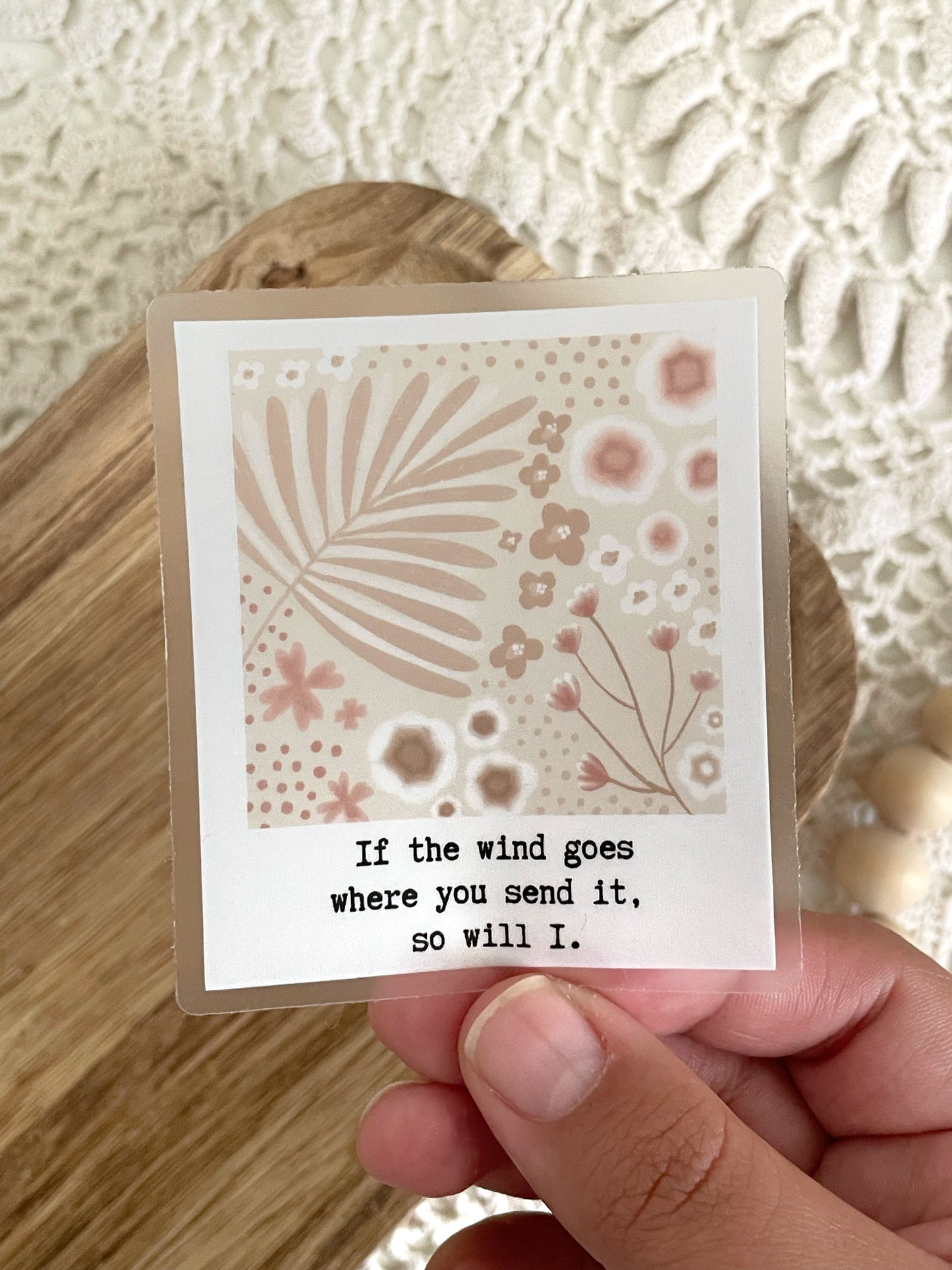 Clear Polaroid Sticker | 3"x3"