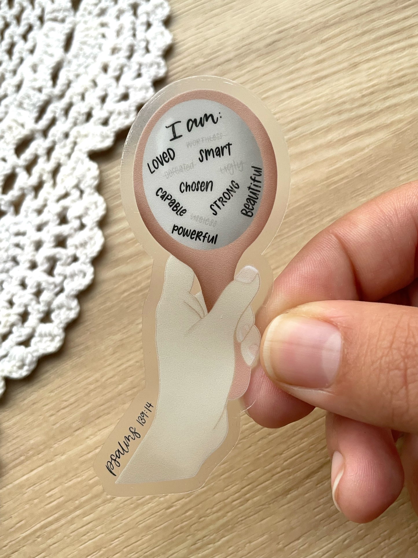 Clear Self Image Sticker | 1.78"x3"