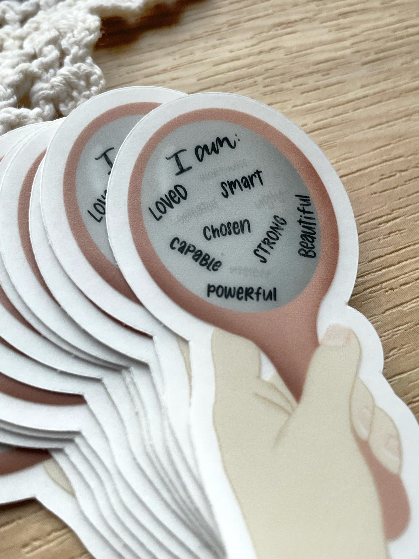 Clear Self Image Sticker | 1.78"x3"