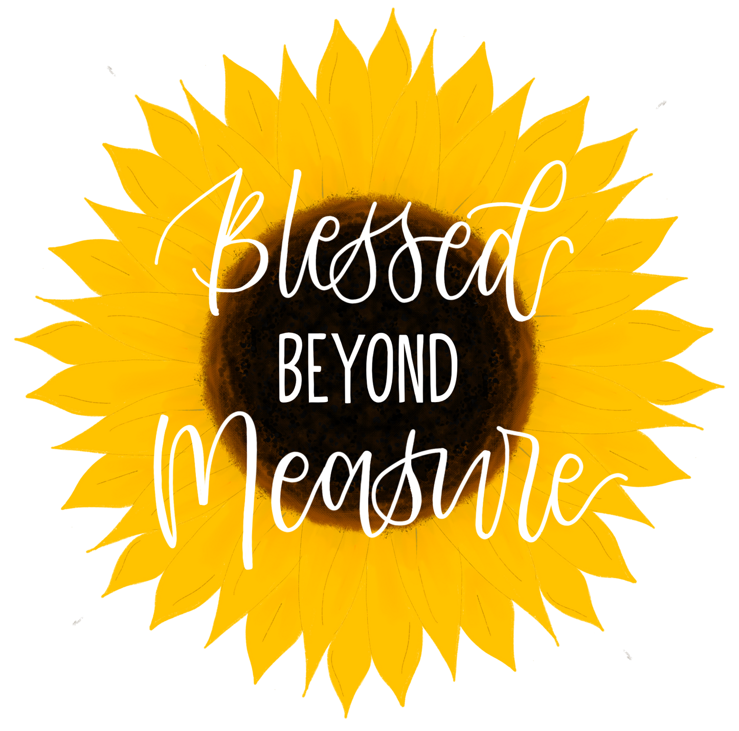 Sunflower Bumper Sticker | 4.24"x4.25"