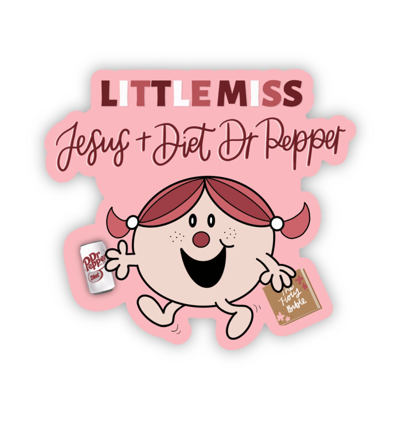 Little Miss Diet Dr Pepper Sticker | 3.0”x2.7”