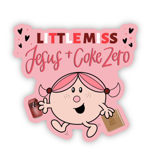 Little Miss Coke Zero Sticker | 2.8”x3.0”
