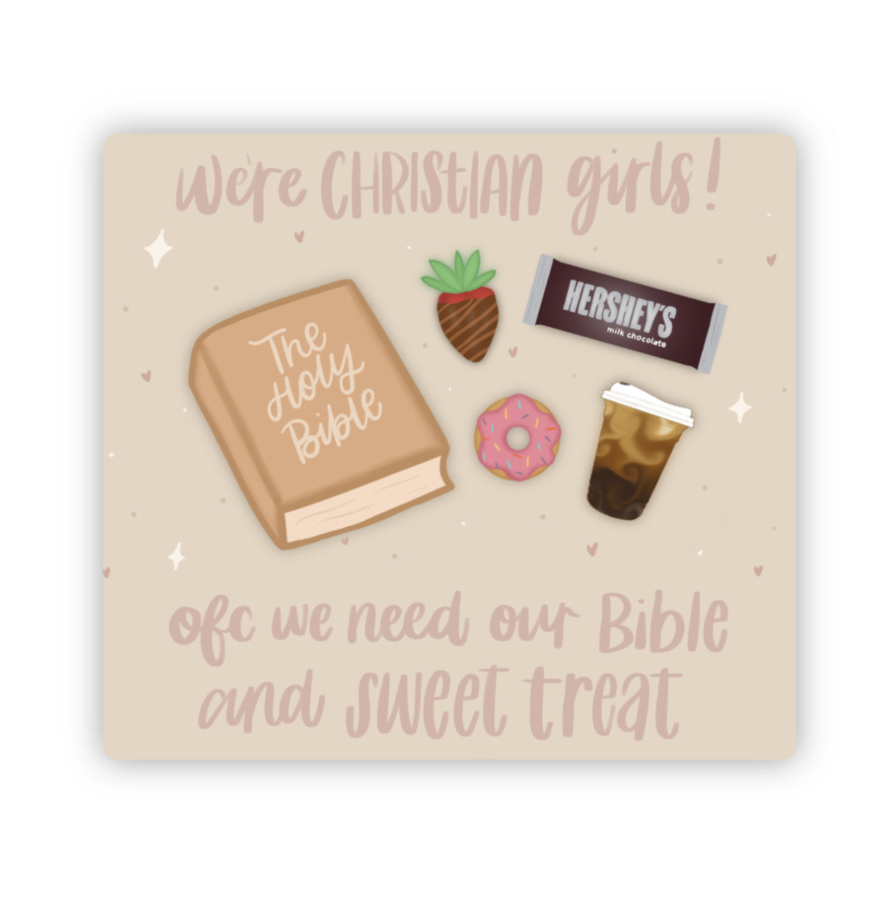 Bible and Sweet Treat Sticker | 3.0”x2.7”