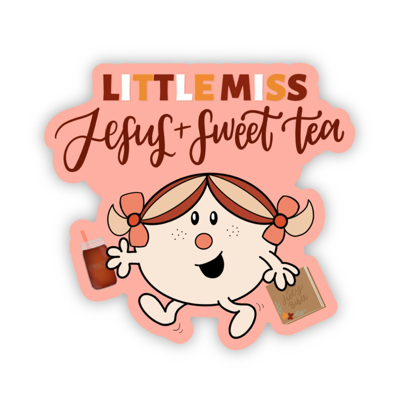 Little Miss Sweet Tea Sticker | 3.0”x2.8”