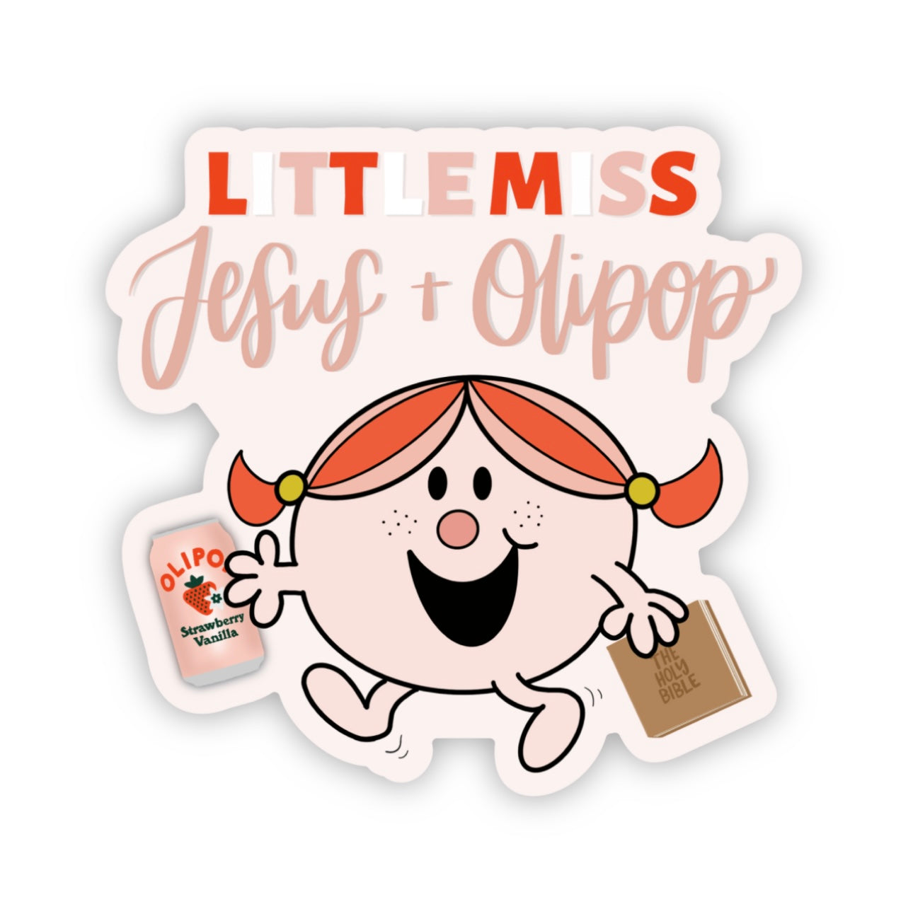 Little Miss Olipop Sticker | 3.0”x2.9”