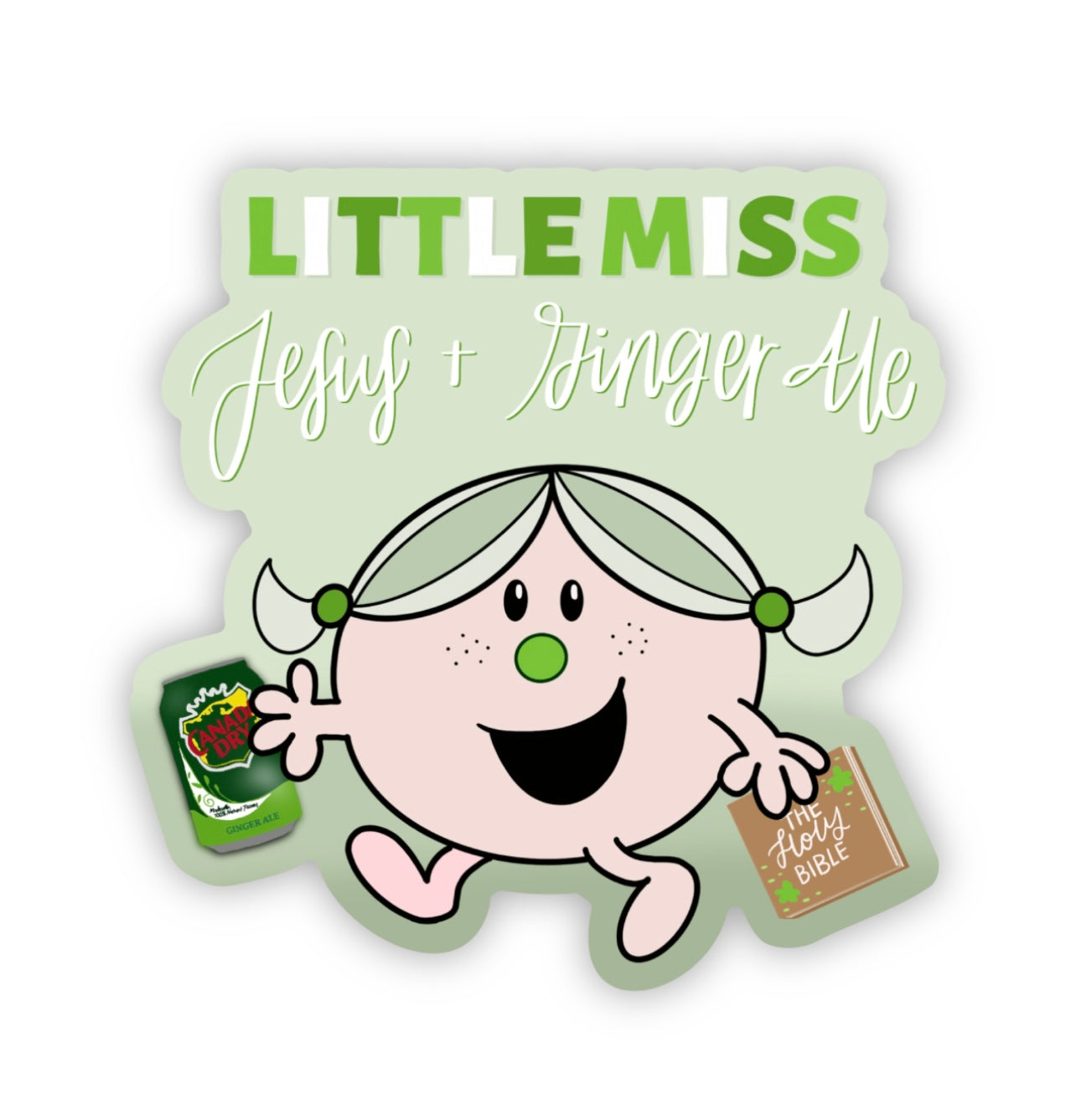 Little Miss Ginger Ale Sticker | 3.0”x3.0”