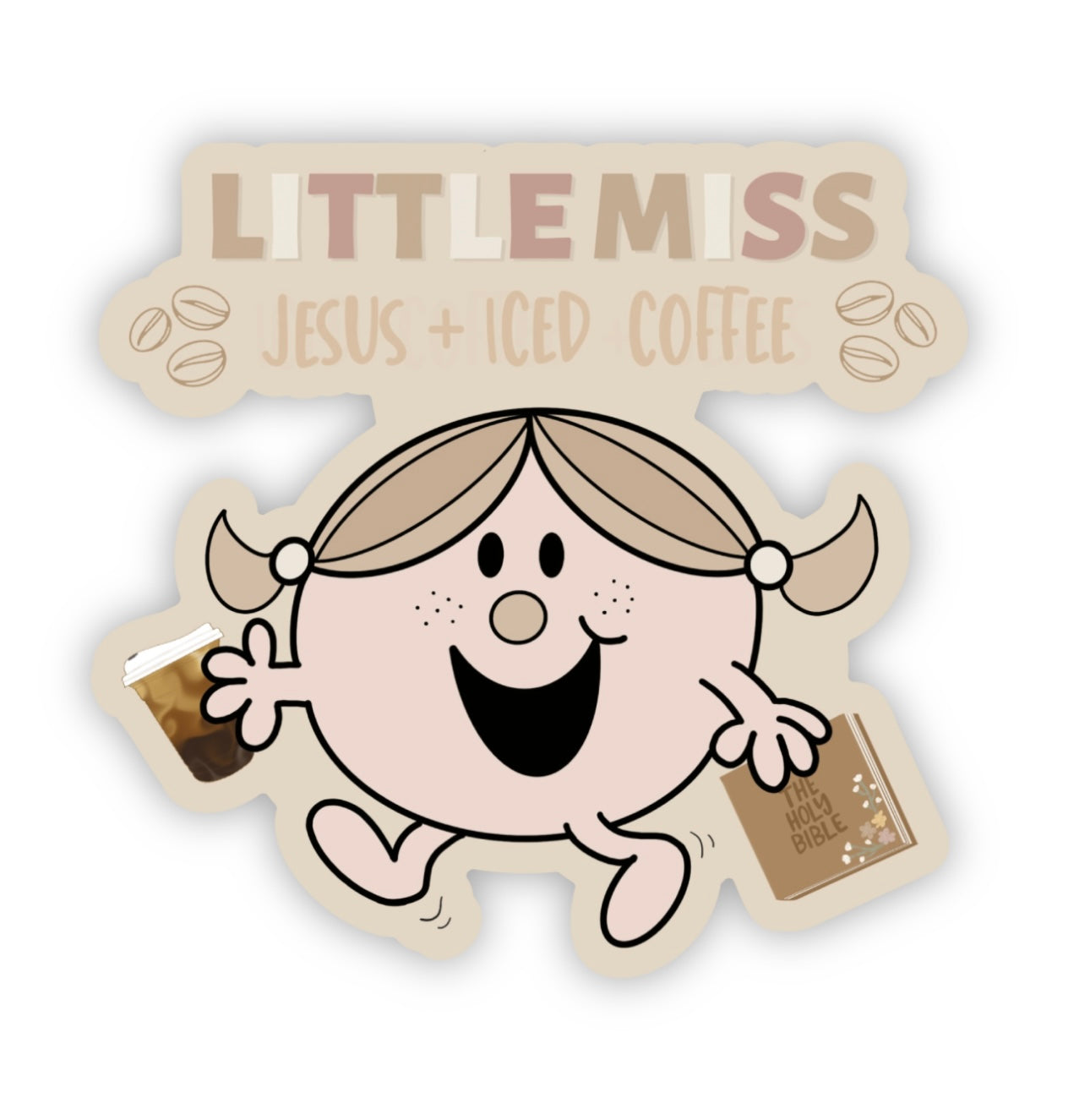 Little Miss Iced Coffee Sticker | 3.0"x2.9"