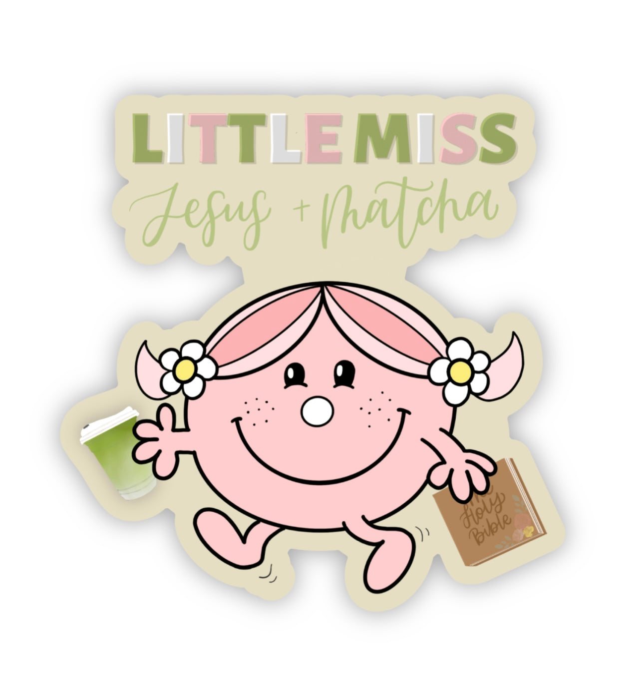 Little Miss Matcha Sticker | 2.9"x3.0"