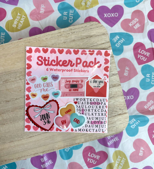 Valentine's Sticker Pack | Pack of 6