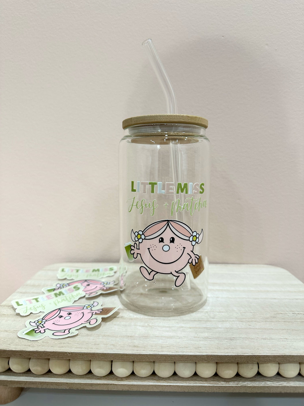 Little Miss Matcha Glass Cup