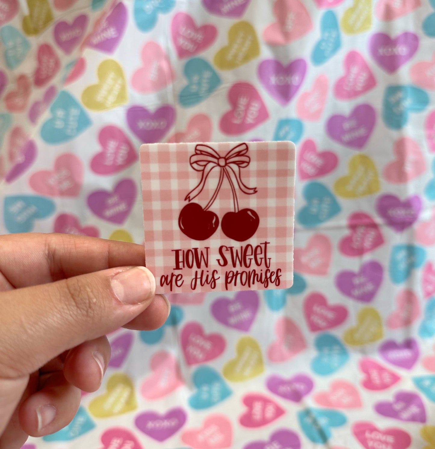 Die Cut Sweet Promises Cherry Sticker  | 2.0"x2.0"