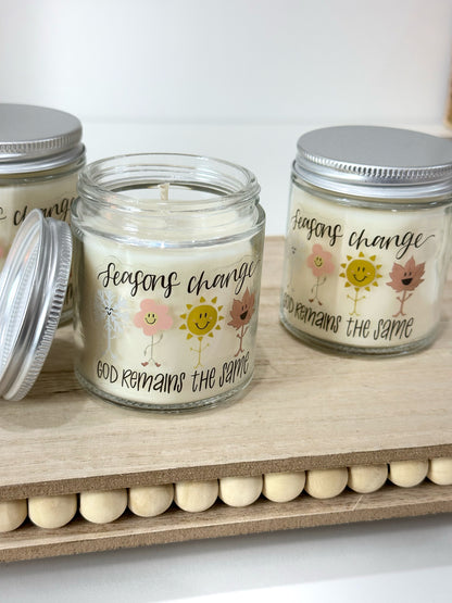 Seasons Change Candle | 3"x3"