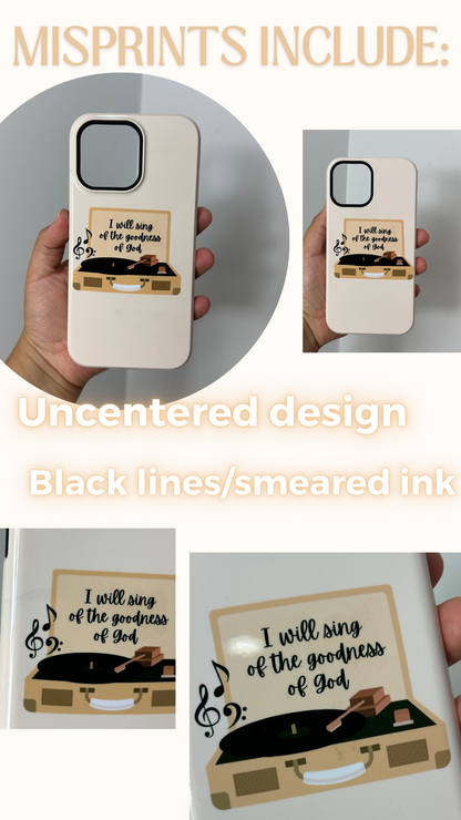 MISPRINT Record Player Phone Case