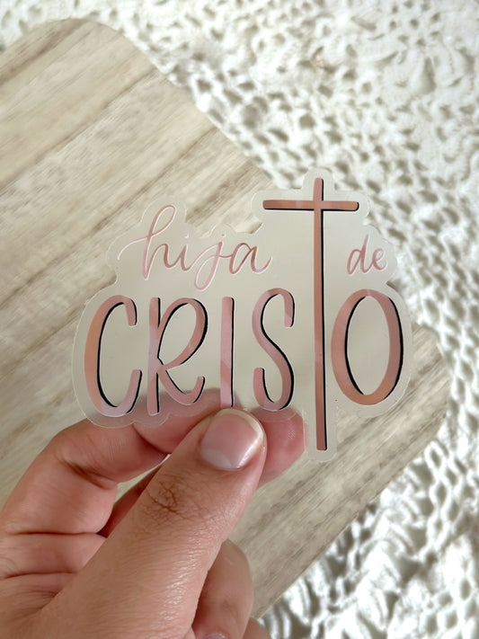 Pegatina Clara Hija De Cristo | 3"x2.64"