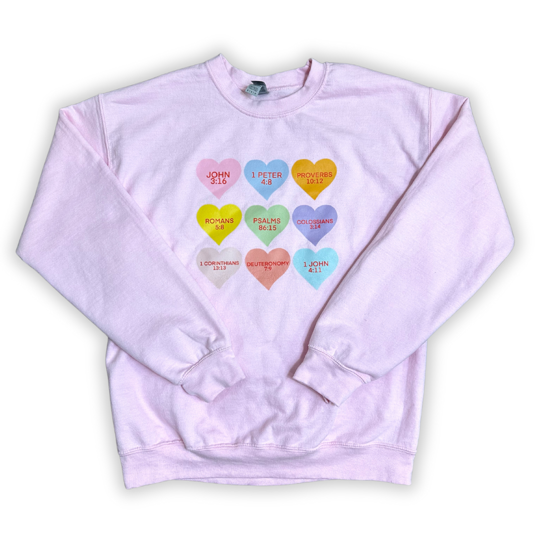 Verses of Love Pink Sweatshirt