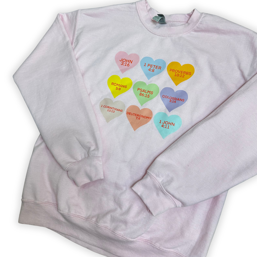 Verses of Love Pink Sweatshirt