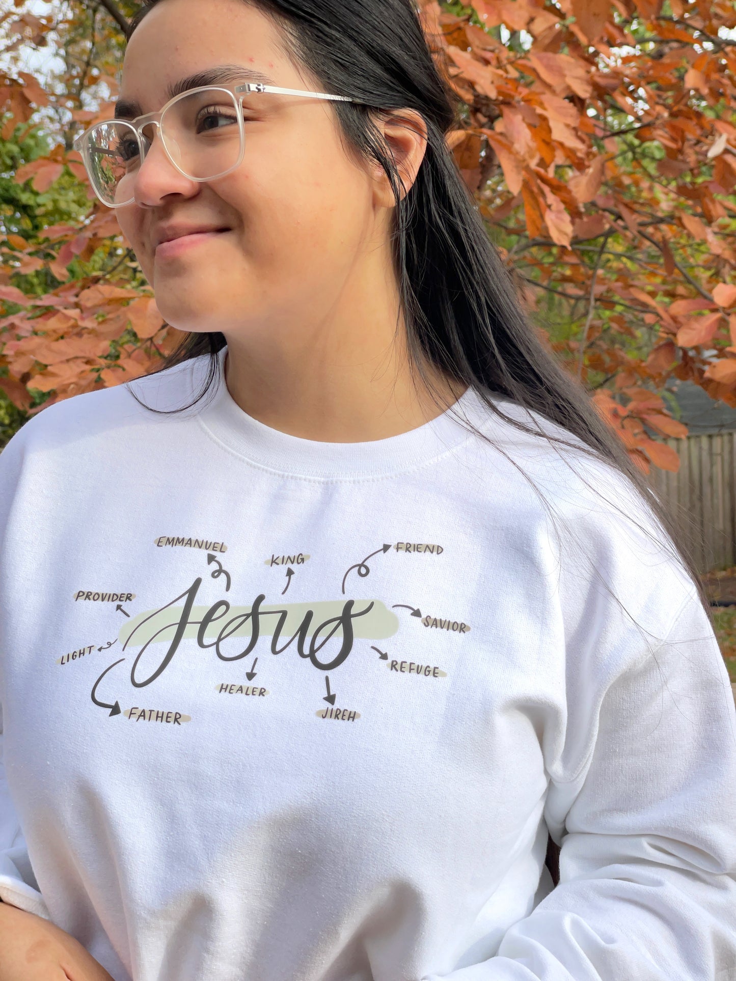 Jesus Sweatshirt White