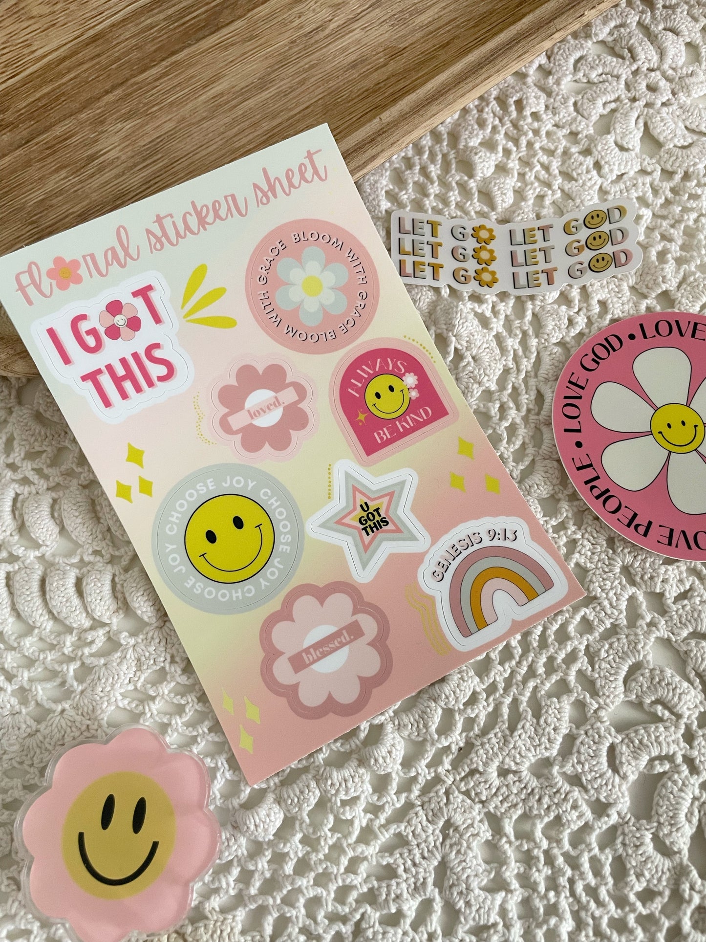 Floral Sticker Sheet | 4"x6"