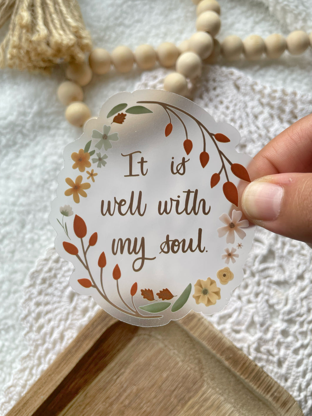 Clear It Is Well With My Soul Sticker | 2.9