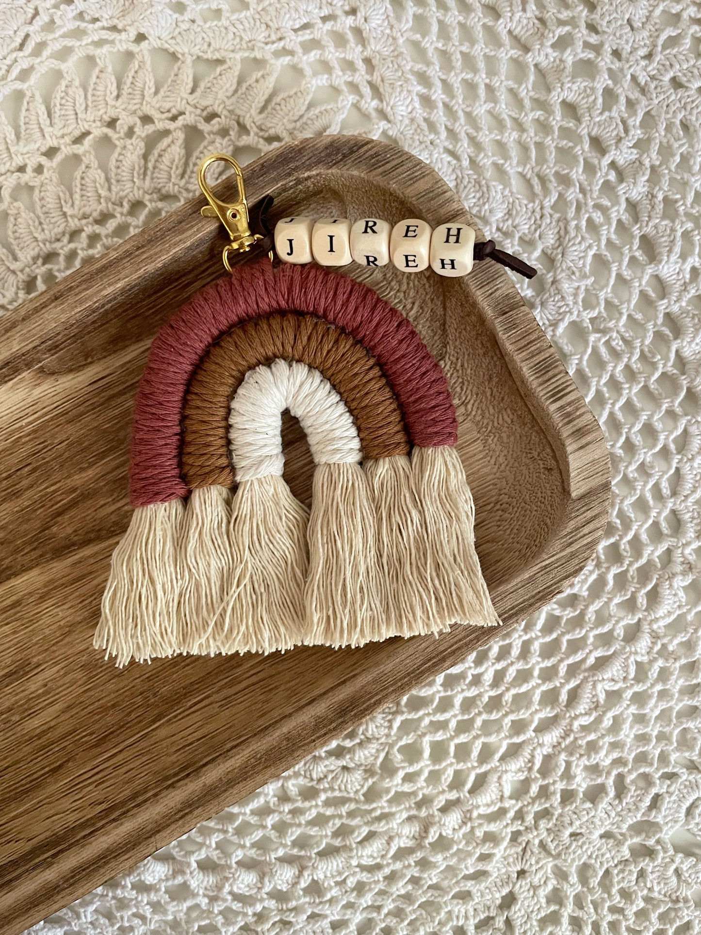 Jireh Macrame Keychain