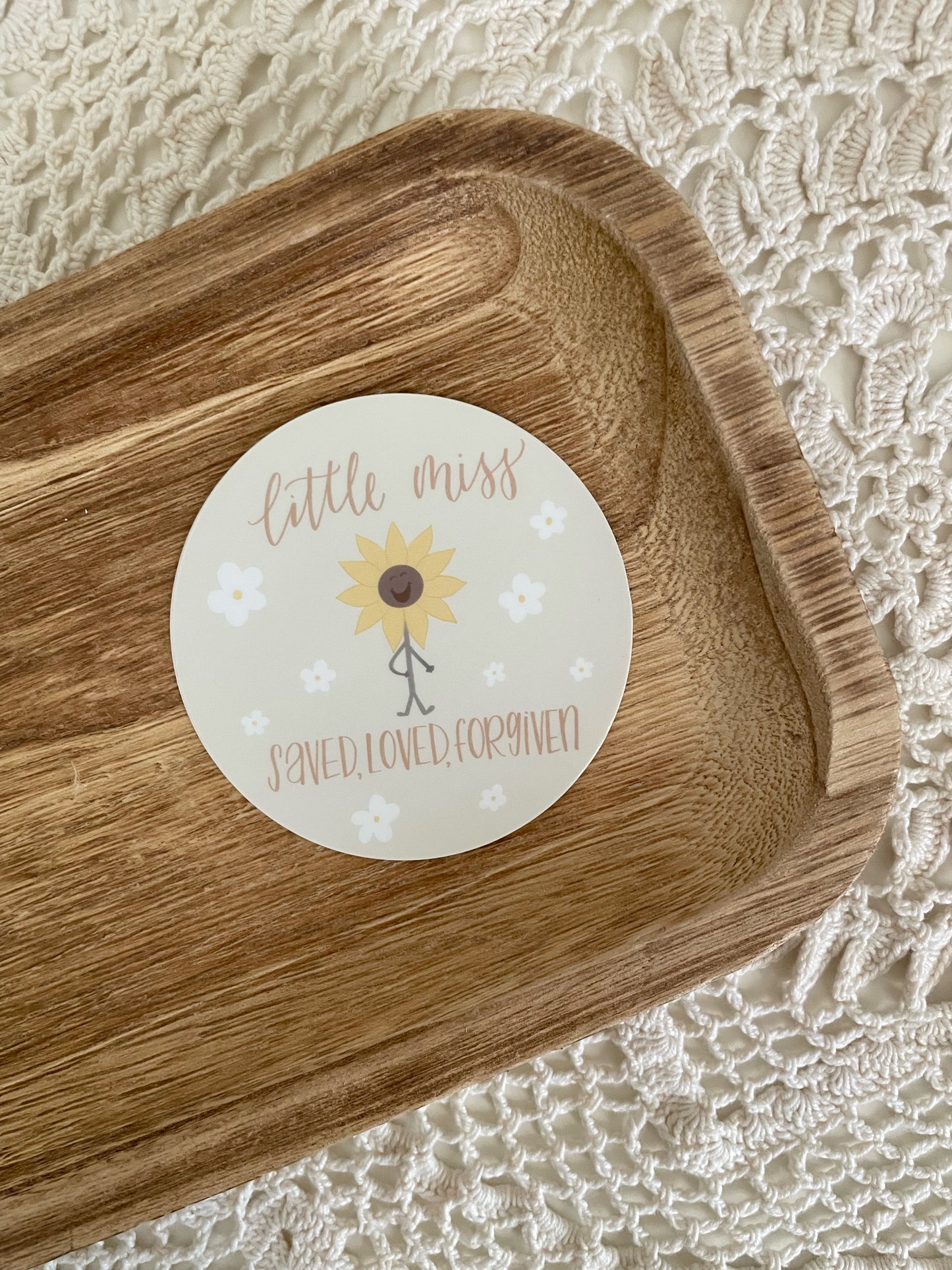 Little Miss Sunflower Sticker | 3"x3"