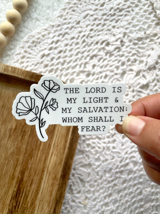 Die Cut The Lord Is Sticker | 3"x1.7"