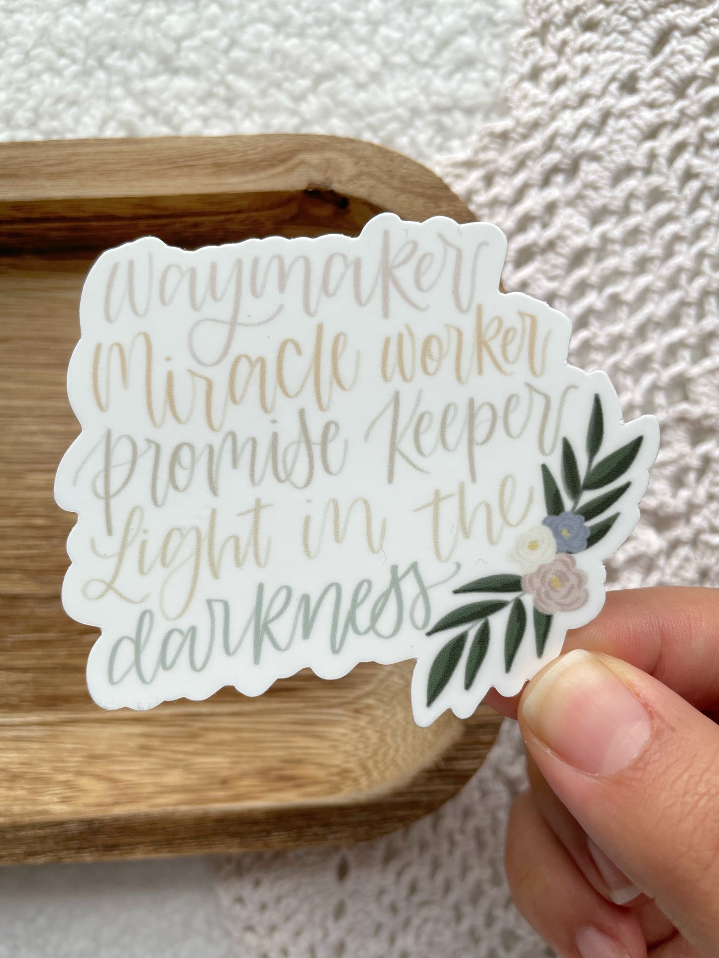 Die Cut Way Maker Sticker | 3"x2.53"